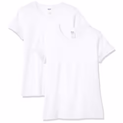 gildan womens Heavy cotton Adult T-shirt, 2-pack T Shirt, White, Medium US