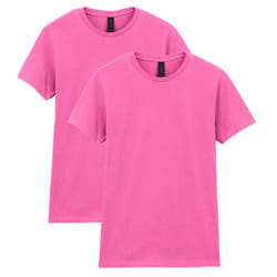 Gildan Women's Softstyle Cotton T-Shirt  Style G64000L  Multipack  Azalea (2-Pack)  2X-Large