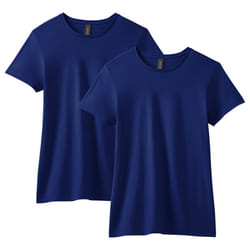Gildan Women's Softstyle Cotton T-Shirt  Style G64000L  Multipack  Navy (2-Pack)  Medium