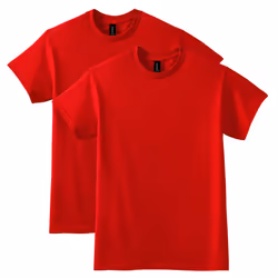 Gildan DryBlend Style G8000  Multipack T-Shirt  Red 2-pack  XX-Large