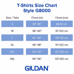 Gildan DryBlend Style G8000  Multipack T-Shirt  Red 2-pack  XX-Large