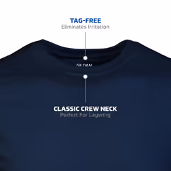 Gildan Men's Crew T-Shirts, Multipack, Style G1100, Navy/Charcoal/Cardinal Red (5-Pack), Medium