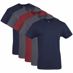 Gildan Men's Crew T-Shirts  Multipack  Style G1100  Navy/Charcoal/Card