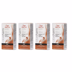 32oz) 6W Praline Wella Color Charm Permanent Haircolor - 6W+ 6W+Developer (Vol. 20