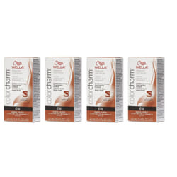 32oz) 6W Praline Wella Color Charm Permanent Haircolor - 6W+ 6W+Developer (Vol. 20