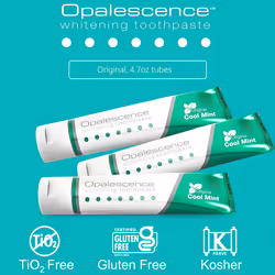 Opalescence Teeth Whitening Toothpaste (Pack of 2) - Cool Mint Original Formula - Oral Care  Gluten-Free - 4.7 Ounce Made by Ultradent.- TP-5166-2
