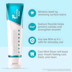 Opalescence Whitening Toothpaste for Sensitive Teeth (1 Pack) - Oral Care  Mint Flavor  Gluten Free - TP-5167-1