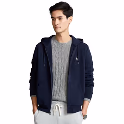 POLO RALPH LAUREN Double Knit Tech Fleece Hoodie - M - Navy