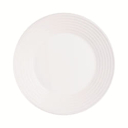 Luminarc Harena Dinner Plate Opal Glass 25cm White Microwave Dishwasher Safe