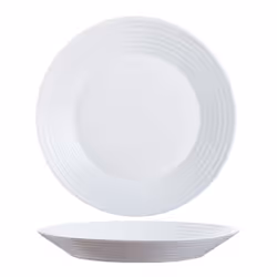 Luminarc Harena L2785, Plate, Round, Tempered glass, White, 236 mm, 236 mm