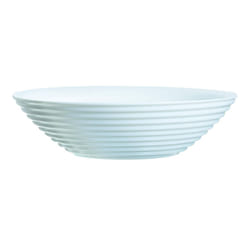 Luminarc Harena Bowl Opal Glass 20cm White Round Salad Soup Dishwasher Safe