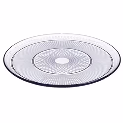 Snack Dish Serving Platter Plate Glass Appetizer Tray Large 32cm
