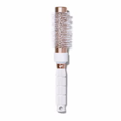 T3 - Volume Round Hair Brush Ceramic-Coated Barrel Vented Round Brush for Blow Drying Heat Resistant Bristles, White/Rose Gold