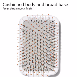 T3 Smooth Paddle Brush | Cushioned Body and Wide Flat Base for Gentle Styling | Heat Resistant Bristles
