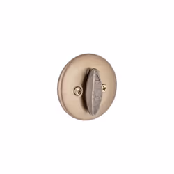 Kwikset 660 Deadbolt Deadbolt Lock  Antique Brass Round Exterior Keyed Front Entry Door  Pick Resistant SmartKey Rekey Security  Single Cylinder Dead