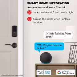 Kwikset Halo Wi-Fi Smart Lock  Keyless Entry Door Deadbolt  Geofence Auto-Unlock  Grade AAA Certified  No Hub Easy Install  Venetian Bronze Lifetime F
