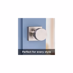 97300-933 Pismo Bedroom/Bathroom Door Knob, Round, Satin Nickel