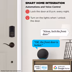 Kwikset Halo Touch Fingerprint Wi-Fi Smart Lock  Keyless Entry Door Low Profile Deadbolt  Geofence Auto-Unlock  Grade AAA Certified  No Hub Easy Insta