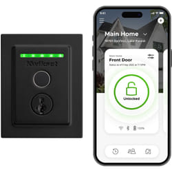 Kwikset Halo Touch Fingerprint Wi-Fi Smart Lock  Keyless Entry Door Low Profile Deadbolt  Geofence Auto-Unlock  Grade AAA Certified  No Hub Easy Insta