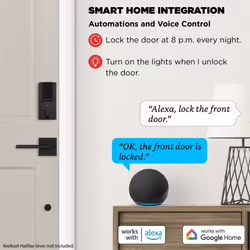 Kwikset Halo Touch Fingerprint Wi-Fi Smart Lock  Keyless Entry Door Low Profile Deadbolt  Geofence Auto-Unlock  Grade AAA Certified  No Hub Easy Insta