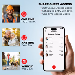Kwikset Halo Wi-Fi Smart Lock  Keyless Entry Door Deadbolt  Geofence Auto-Unlock  Grade AAA Certified  No Hub Easy Install  Matte Black Lifetime Finis
