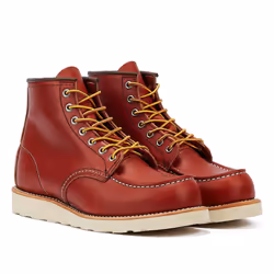 ) Red Wing Shoes Heritage Work 6inch Moc Active Oro Russet Men's Brown Boots - Brown, 9 (Adults'