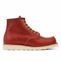 ) Red Wing Shoes Heritage Work 6inch Moc Active Oro Russet Men's Brown Boots - Brown, 10 (Adults'