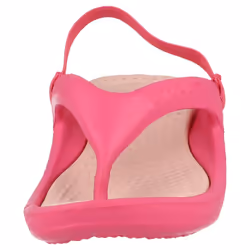 ) Childrens Unisex Crocs Toe Post Sandals Athens Strap - UK 6-7 Infant, Fuchsia/Cotton Candy (Pink