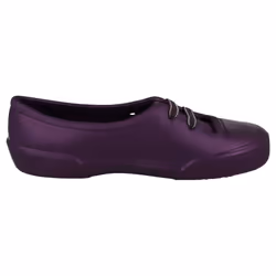 ) Girls Crocs Slip On Flats Nahanijunior - UK 1-2 Child, Grape (Purple