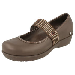 Ladies Crocs Wedged Ballerina Shoes Lexi - UK 8, Brown