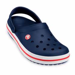 Crocs Crocband Clog, Male, Adult, Navy, Red, White, Monochromatic, 42 - 43, Closed toe