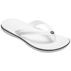 Crocs Crocband Mens Flip Flops - 11 UK, White