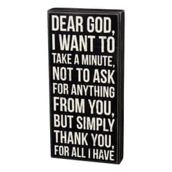 Primitives by Kathy Dear God Box Sign