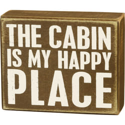 Primitives by Kathy 21443 indoor decorative plaque/sign Wood Brown, White