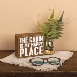 Primitives by Kathy 21443 indoor decorative plaque/sign Wood Brown, White