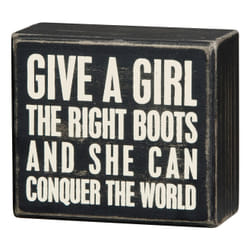 Primitives by Kathy Conquer The World Box Sign