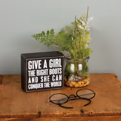 Primitives by Kathy Conquer The World Box Sign