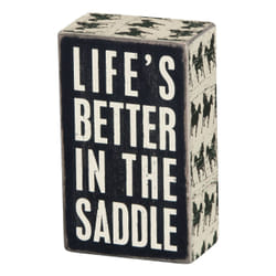 Primitives by Kathy In The Saddle Box Sign