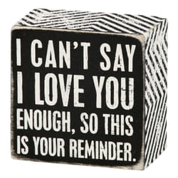 Primitives by Kathy I Love You Reminder Box Sign