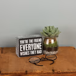 Primitives by Kathy Everyone Wishes Box Sign