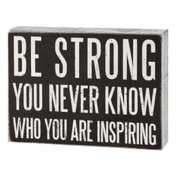Primitives by Kathy Be Strong Box Sign