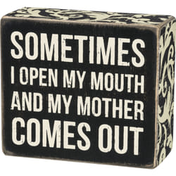 Primitives by Kathy 28485 indoor decorative plaque/sign Wood Black, White