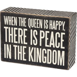 Primitives by Kathy 31134 indoor decorative plaque/sign Paper, Wood Black, White