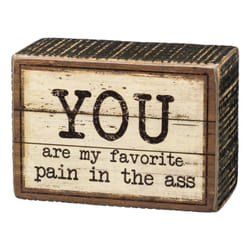 Primitives by Kathy My Favorite Pain Box Sign