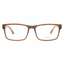 Police Glasses Frames Blackbird 3 VPL391 6W8M Matte Transparent Havana Men