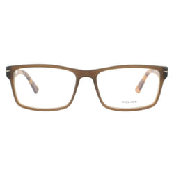 Police Glasses Frames Blackbird 3 VPL391 6W8M Matte Transparent Havana Men