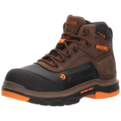 Wolverine Men's Overpass 6"" Composite Toe Waterproof Work Boot, Summer Brown, 11.5 M US