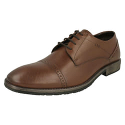 Mens Hush Puppies Smart Lace Up Shoe Craig Luganda - UK 6, Brown