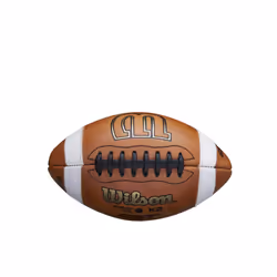 Wilson GST Leather Game Football - Brown  Pee Wee Size