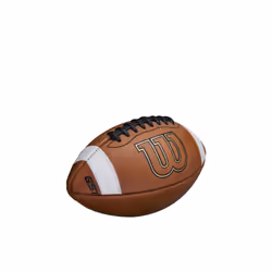 Wilson GST Leather Game Football - Brown  Pee Wee Size